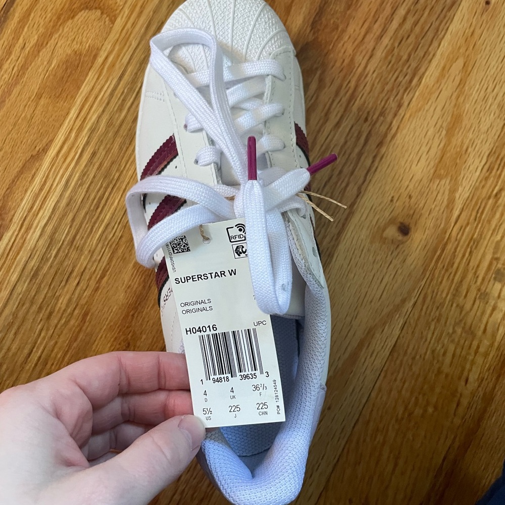 Adidas White and Red Sneakers Clean Design